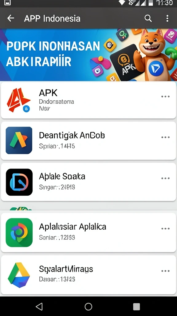 Tampilan awal permainan yang menarik.
