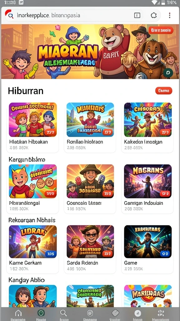 Tampilan menarik dari antarmuka permainan 8278SLOTS.
