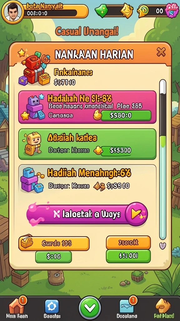 Beragam karakter unik untuk dipilih oleh pemain.