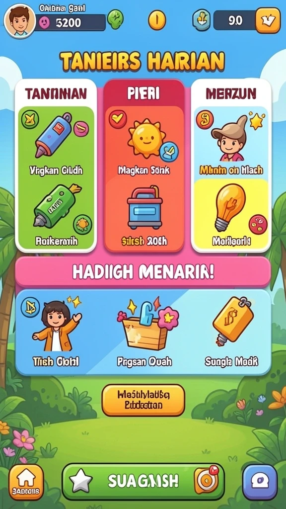 Menampilkan antarmuka pengguna yang intuitif dan menarik.