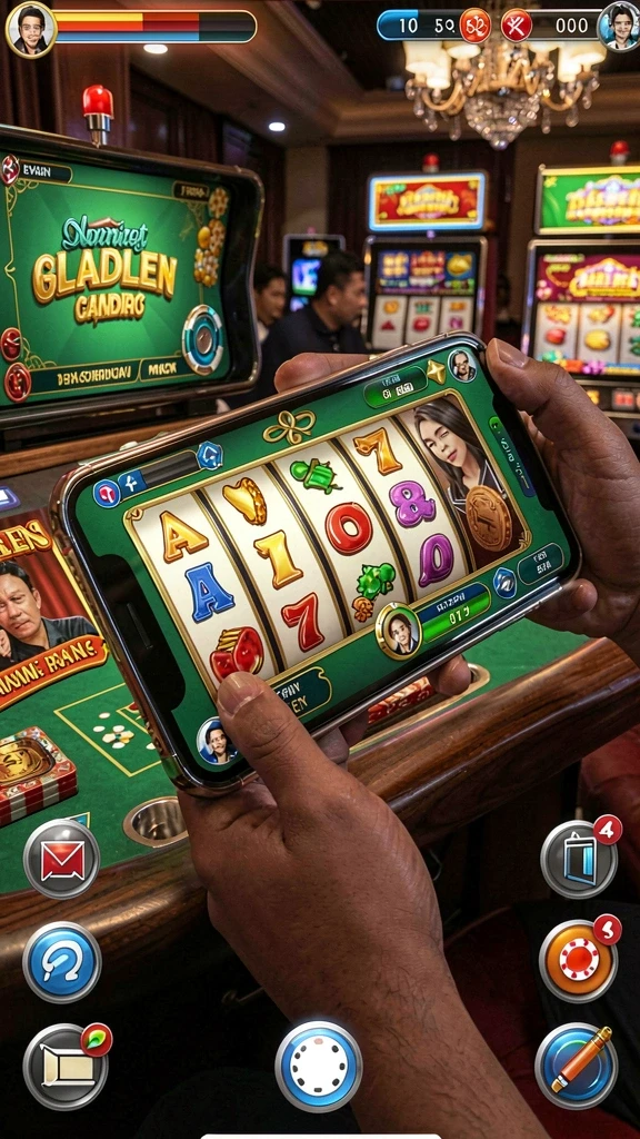 Screenshot: Interaksi sosial dengan pemain lain dalam game.