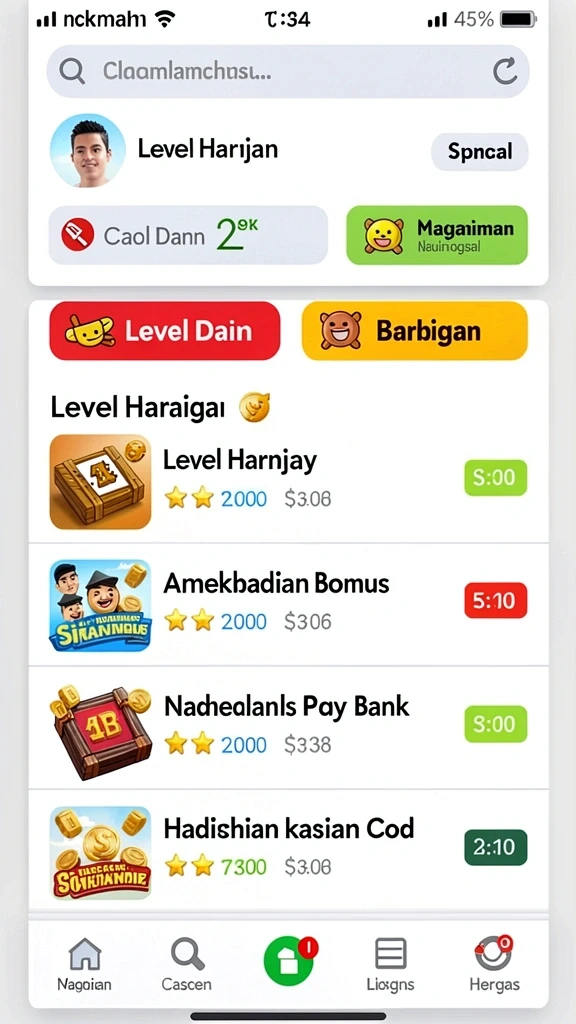 Aktivitas bermain yang seru bersama teman.