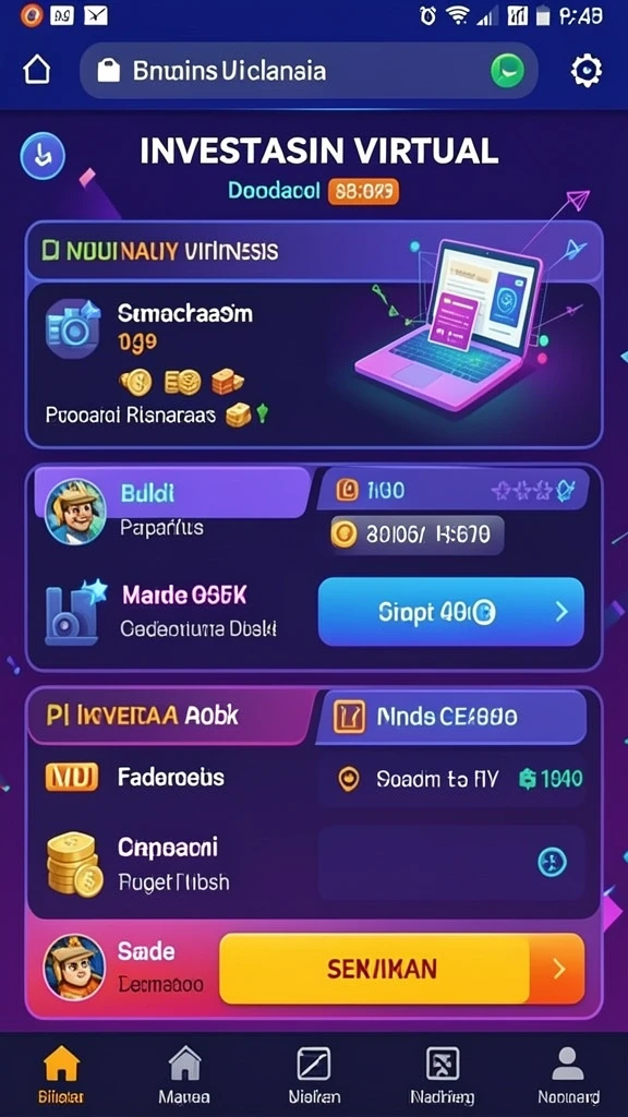 Tampilan utama BINTANGMPO yang menarik dan mudah dinavigasi.