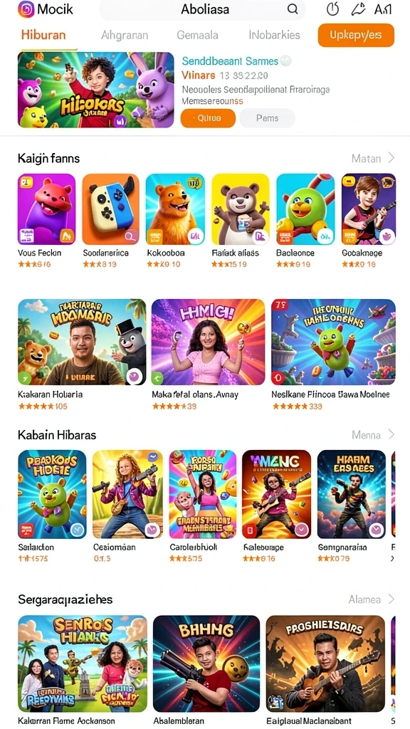 Karakter unik dengan kemampuan berbeda-beda.