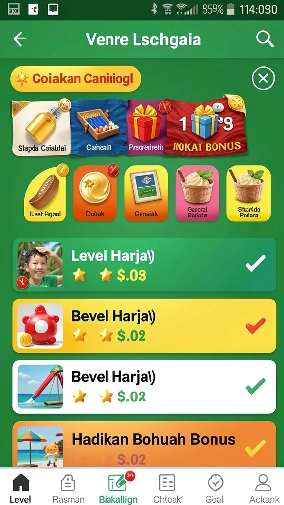 Karakter-karakter unik dengan berbagai kemampuan.