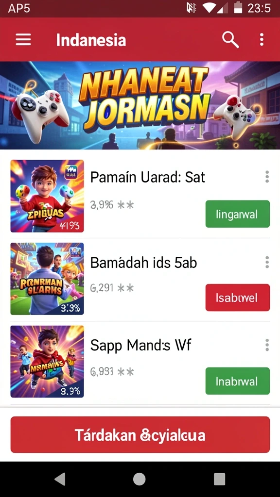 Pemandangan yang menakjubkan dalam setiap level permainan.