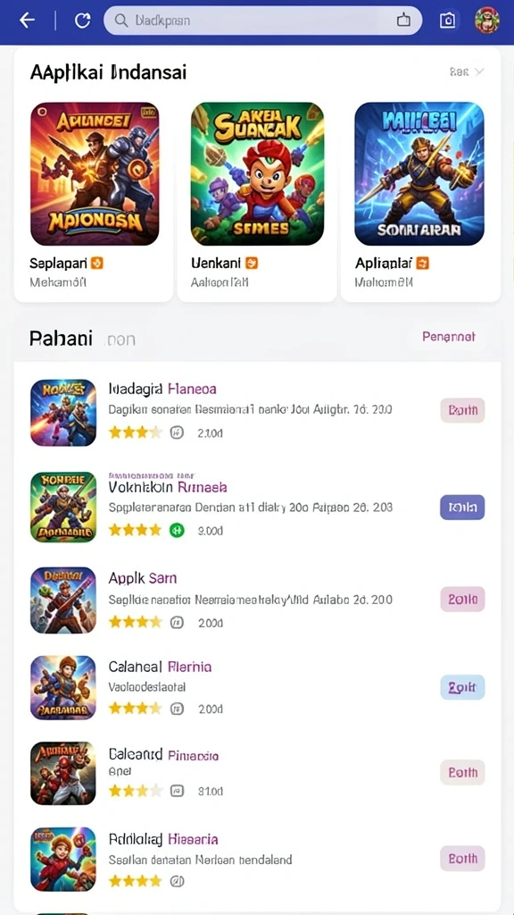 Tantangan harian yang menarik untuk meningkatkan keterampilan.