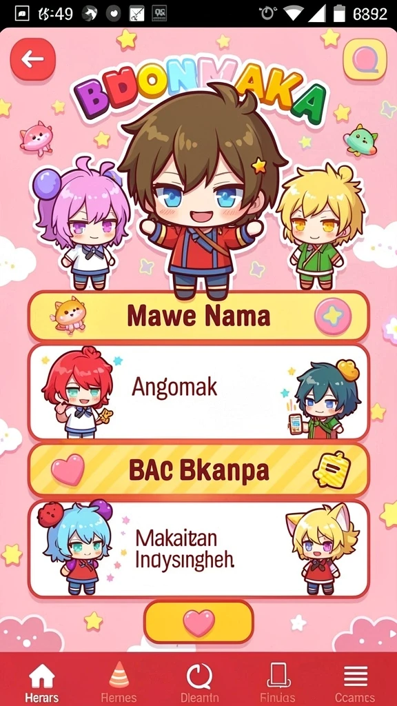 Tampilan antarmuka yang sederhana dan menarik.