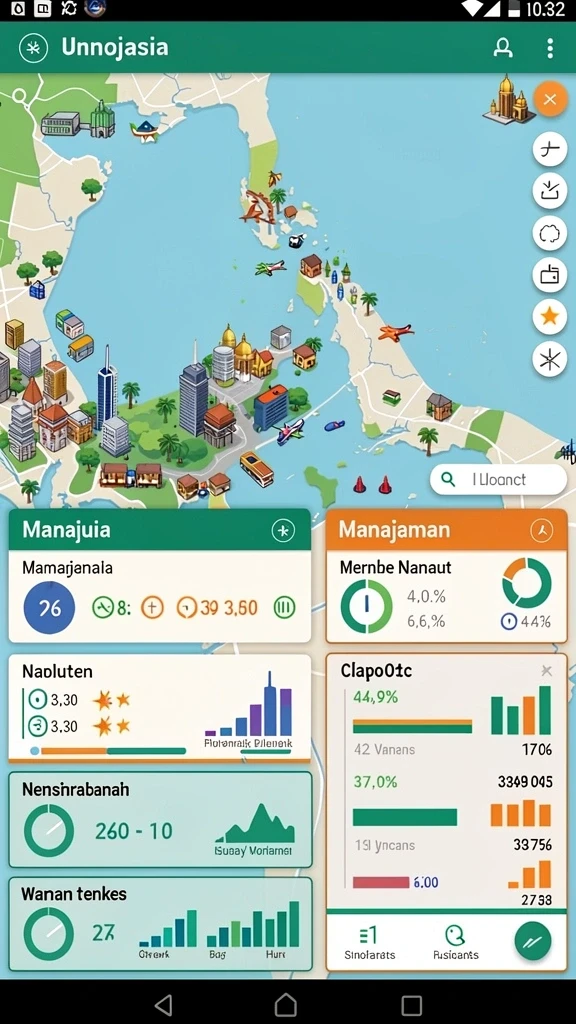 Berbagai item menarik dalam permainan.