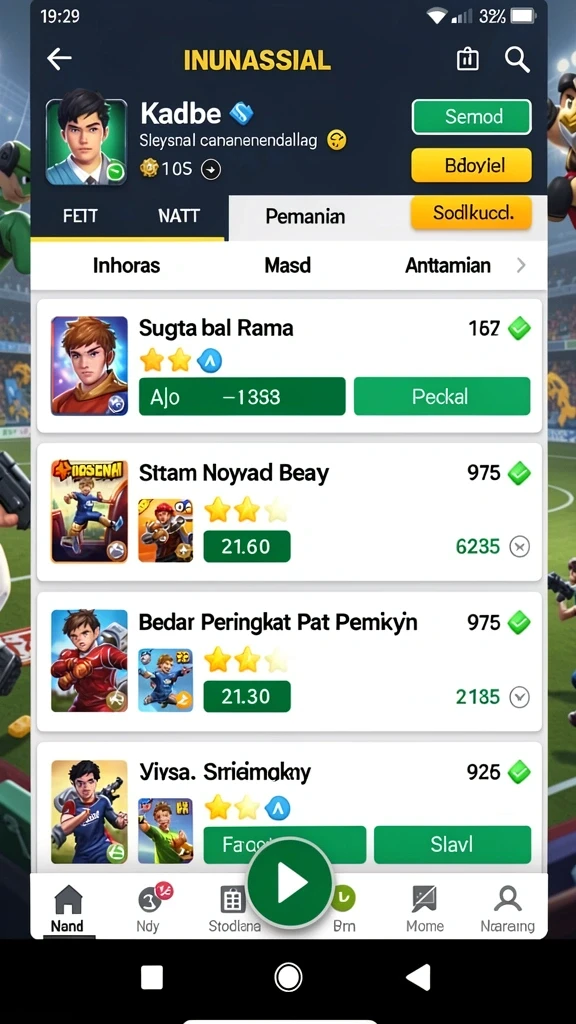 Gambar ketiga memperlihatkan interaksi pemain dalam komunitas.