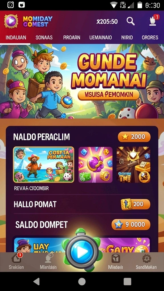 Screenshot menampilkan promosi terbaru yang menarik.