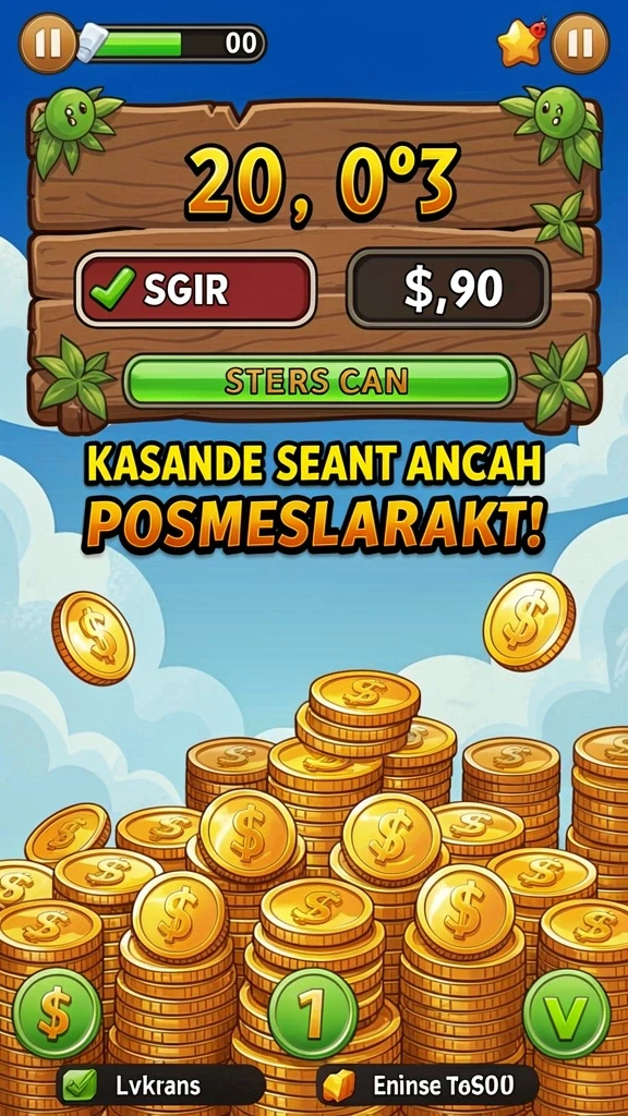 Grafis yang memukau dengan warna-warna cerah.