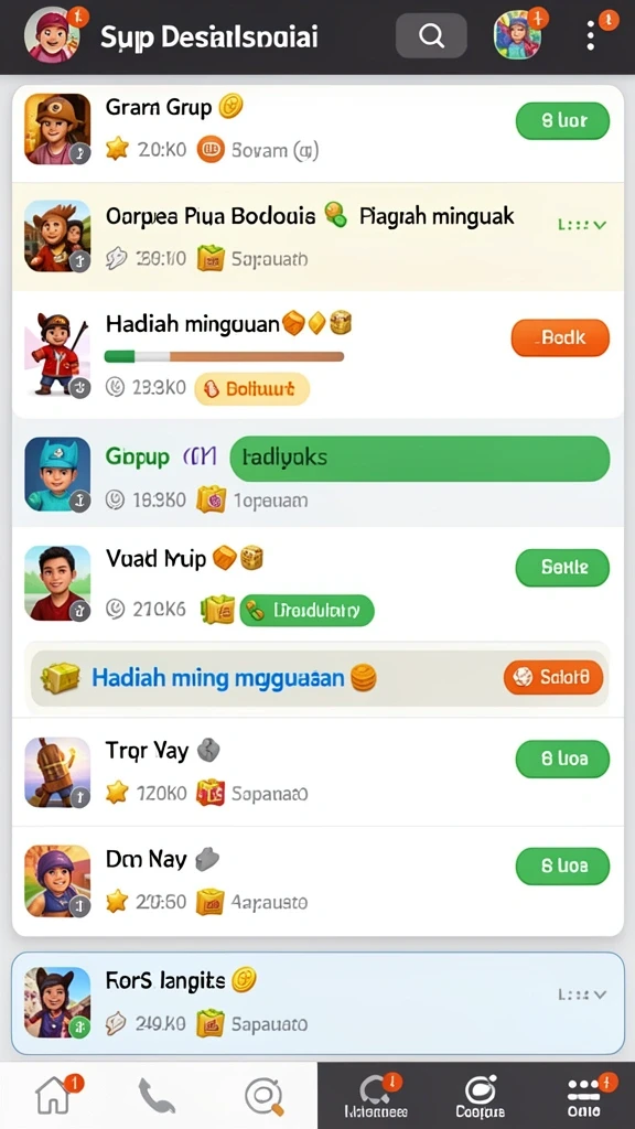 Tangkapan layar menunjukkan antarmuka utama KOIN138 yang menarik.