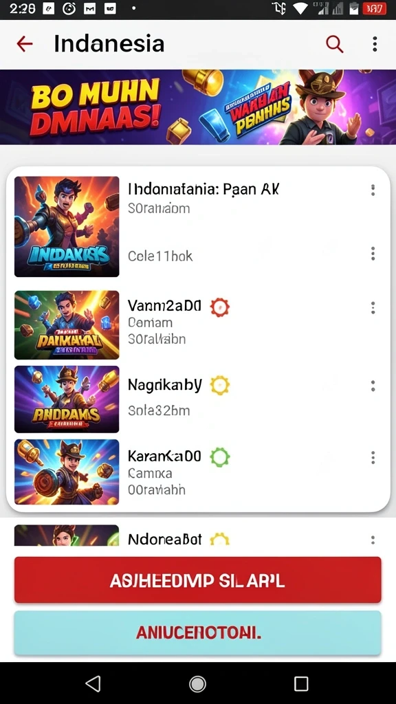 Tampilan awal yang menawan dan menarik.