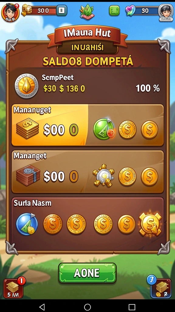 Tampilan menu utama yang menarik.