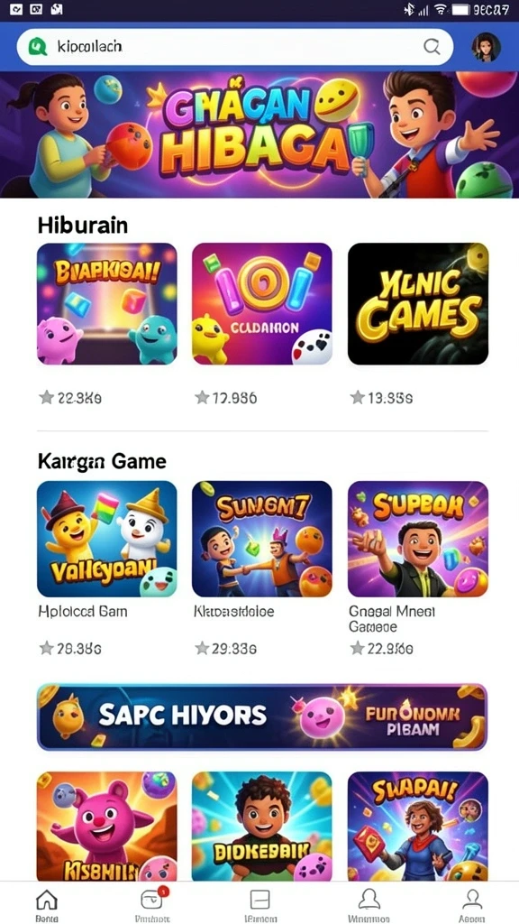 Tampilan awal yang menarik dan intuitif.