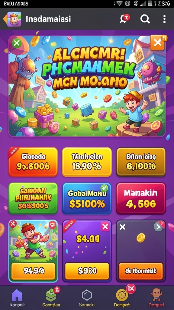 Karakter unik yang membuat permainan semakin seru.