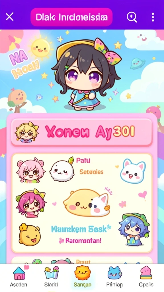 Menu mode permainan yang beragam dan menarik.