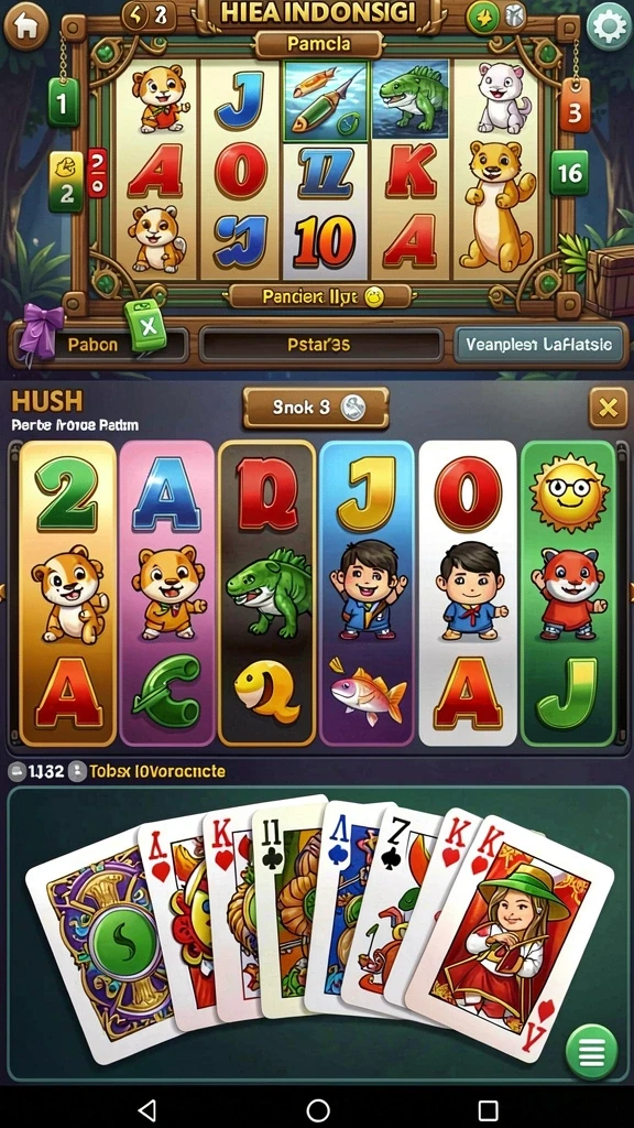 Screenshot menunjukkan tampilan utama permainan RICH7.