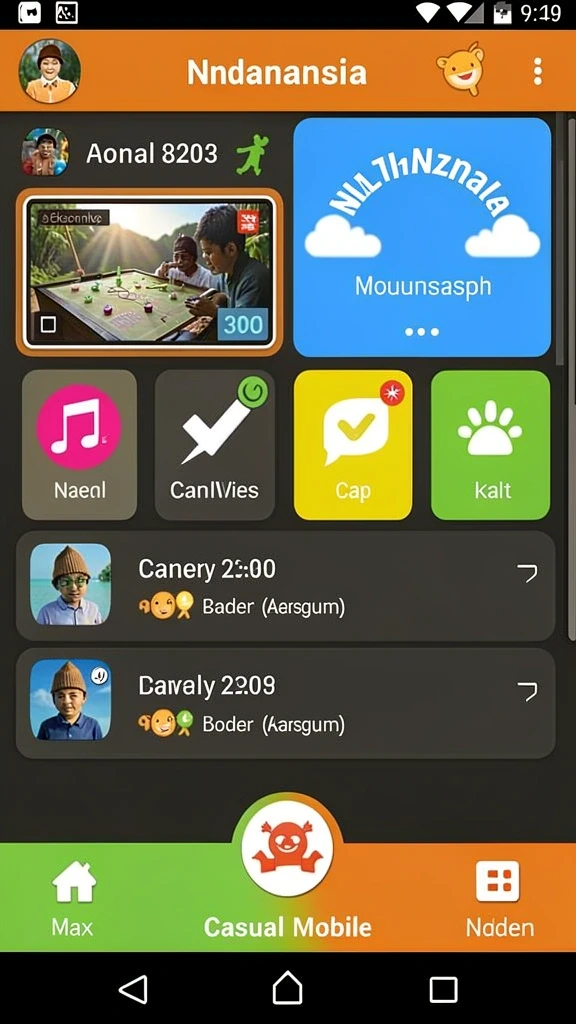 Screenshot menunjukkan komunitas aktif di dalam permainan RICH7.