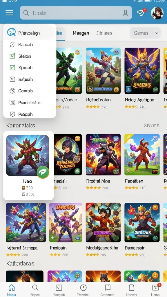 Menampilkan grafik fantastis dari dunia SURGA19.