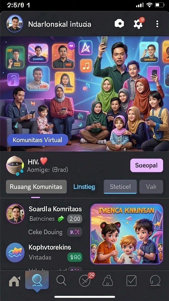 Tampilan menu utama yang menarik dan intuitif.