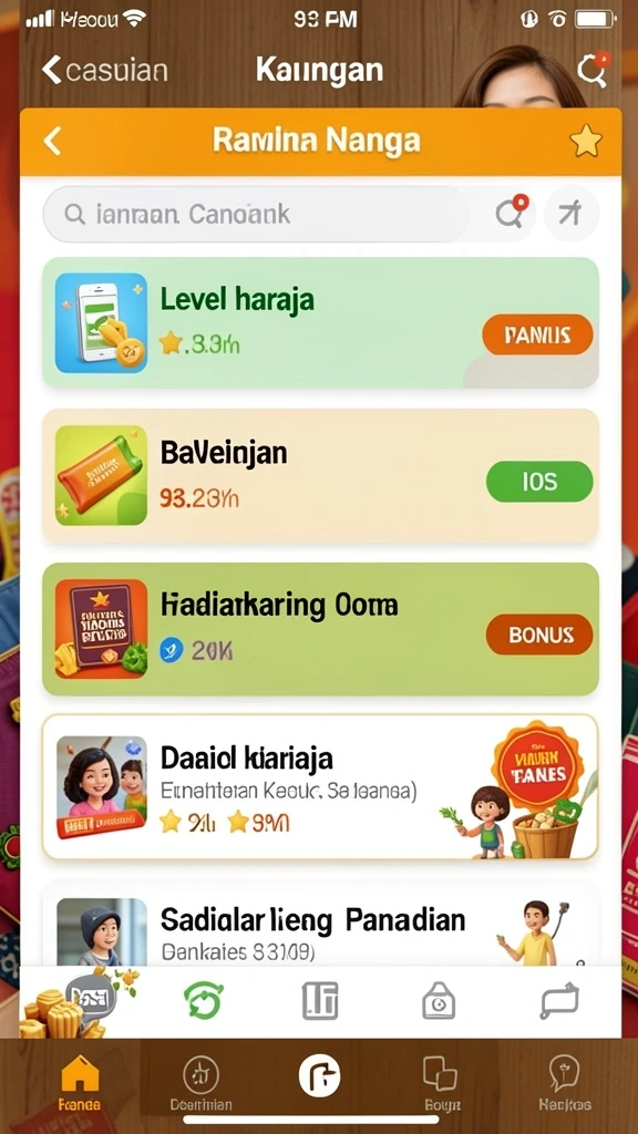Fitur interaksi sosial untuk berkomunikasi dengan pemain lain.