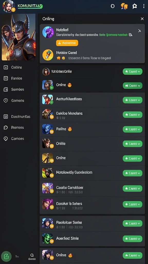 Tampilan awal game XE77 yang memukau.